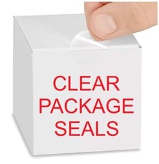 3/4″ Clear Round Tamper Seal Label Dots Stickers Package Seals 3/4 Inch Dot