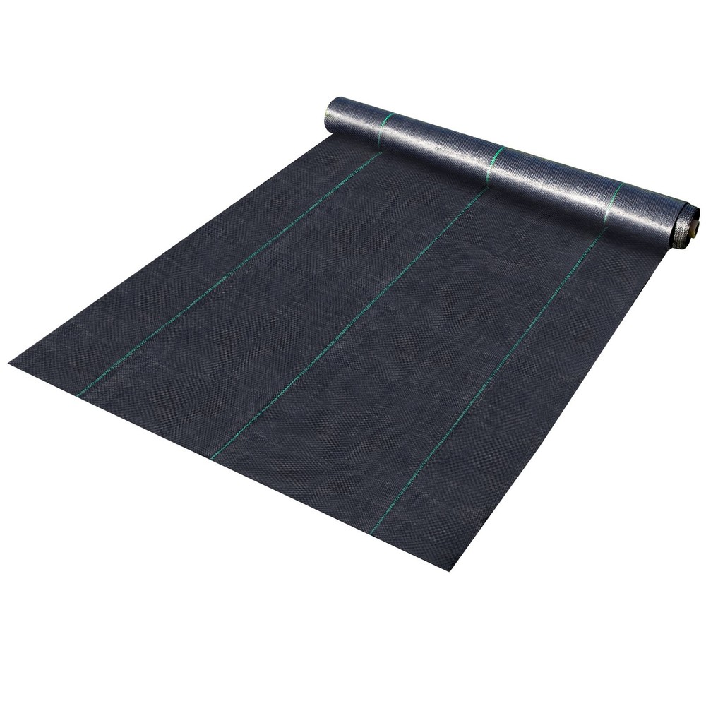 3x50FT 5OZ Heavy Duty Weed Barrier Landscape Fabric Woven Ground Cover Driveway