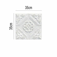 1/10pcs 3D Soft Foam Brick Texture Pattern Effect Wall Sticker Wall Decor 35cm