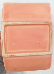 Shawnee Ceramic Rocking Horse Vase Planter Pink Floral Art Deco Vintage 526 USA