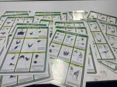 1984 Vintage Bruce Algra Weight Training (set of 7 posters)- Fitnus Chart Series