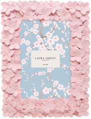 Hand-Crafted Pink Flower Resin Picture Frame with Easel 4×4 4×6 5×7 8×10