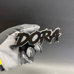 Custom Text Badge – Type Your Text – Lightning Font – Acrylic Custom Emblem.
