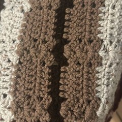 Handmade Afghan Hand Crocheted Blanket NEW Size 78in x 56in Multicolored Throw