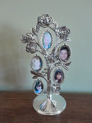 Vintage Godinger Victorian Silver Plated Photo Tree Rose Holds 10 Photos 10″