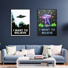 I want to believe — Original The X-Files poster (Ver.2, Season 4-5, 1996-1997)