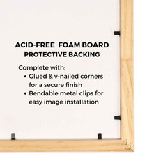 7×7 Frame Brown Farmhouse Solid Wood Picture Frame Width 1.5 Inches | Interior F