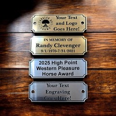 Name Plate, Custom Engraved Sign, Trophy Award Plaque, Taxidermy, Memorial Tag