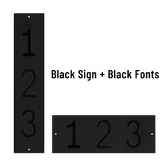 ColourTree Personalized Address Sign – Custom Size House Numbers Plaque