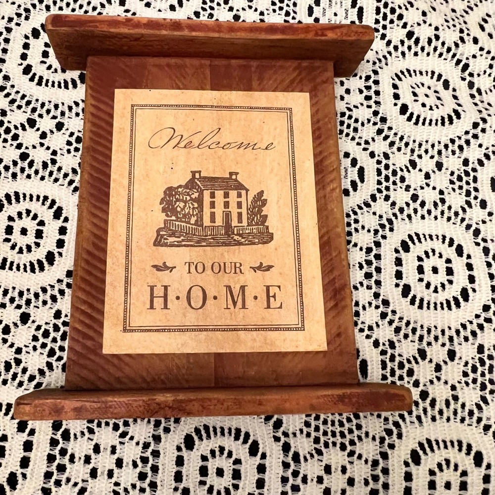 Wooden Rustic “Welcome to Our Home” Plaque | Cottage