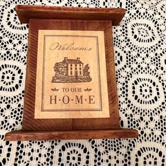Wooden Rustic “Welcome to Our Home” Plaque | Cottage