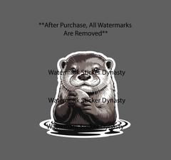 Otter Sticker Waterproof Decal River Rock Animal Outdoor Nature Wild Gift NEW