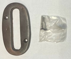 4″ Rustic Dark Solid Bronze Metal House Numbers 4 INCH PICK YOUR NUMBER