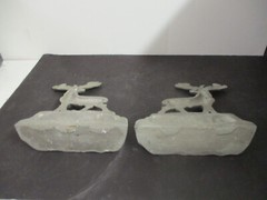 Door Stop BOOK ENDS Moose Rustic Cast Iron / METAL NONE PAINTED 9 ” Height