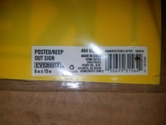 6 in. x 15 in. Posted No Trespassing Keep Out Sign