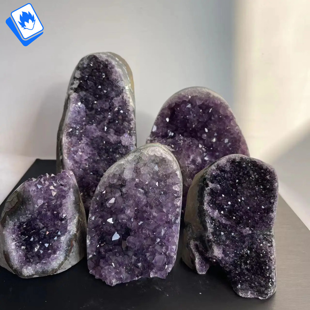 🏛 Modern Decorative Statue Raw Quartz Geode 500-600 Gr ✨ Ornament
