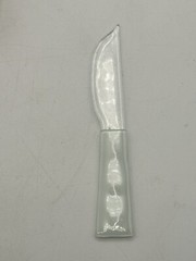 Fused Art Glass Dish And Knife Set By Any Art NWT
