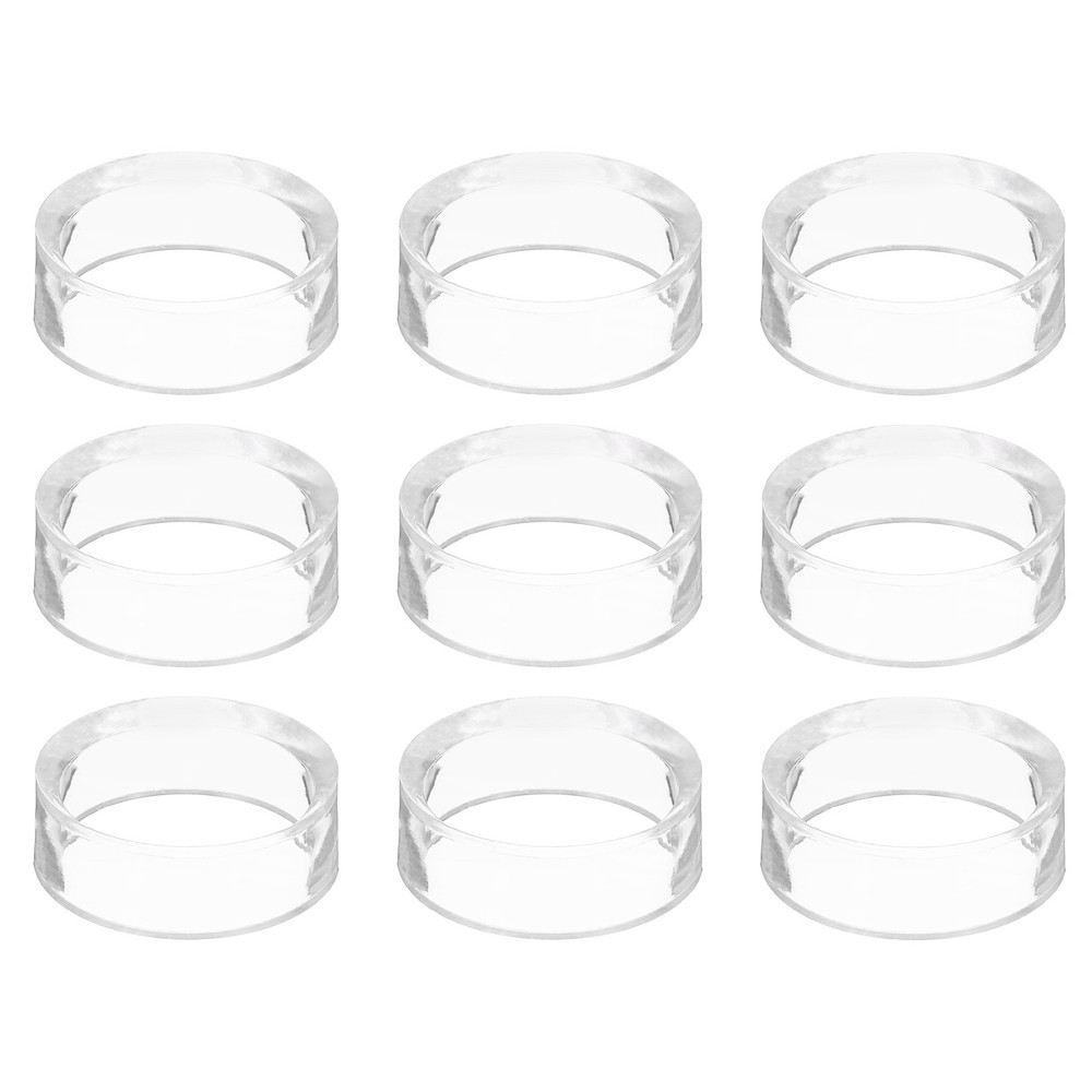 9 Pcs 1.7″ Round Baseball Stand Acrylic Sphere Holder Crystal Sphere Display