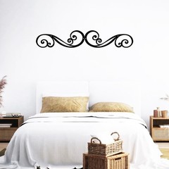 Metal Scroll Wall Art Decor Rustic Iron Wall Scroll Decorations Pair Scroll for