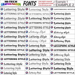 Custom Text Vinyl Lettering Sticker Decal Window Wall Business Car Name Boat RV