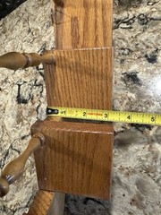 Vintage Handmade Stair Step Shelf Staircase Set Of 2 Trinkets Figures Spindles