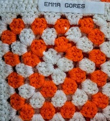 Handmade Granny Squares Crocheted Cotton Afghan Throw 44”x64” Perfect OOAK