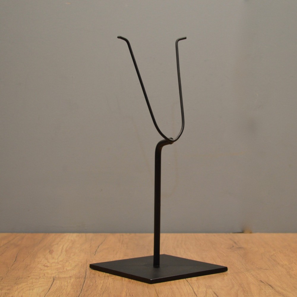 26”high “Y” Metal display Stand for tribal masks & other Art objects -6×6″ base