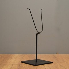 26”high “Y” Metal display Stand for tribal masks & other Art objects -6×6″ base