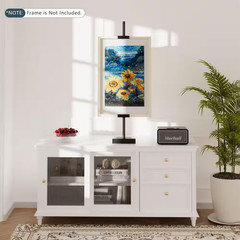 Adjustable Tabletop Picture Frame Stand Metal Easel for Frames up to 29 In. High