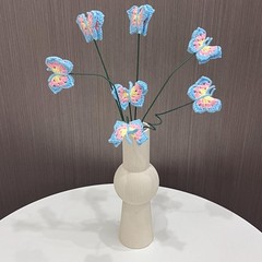 Crochet Bee Bouquet Handmade Get Well Birthday Teacher Bee Accent Keepsake Gift