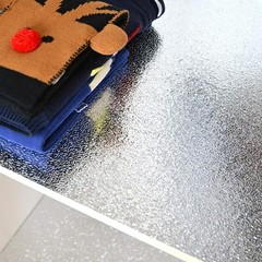 Silver Contact Paper Kitchen Backsplash Waterproof Peel Stick Shelf Liner Roll