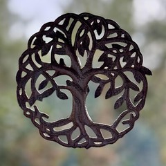 Small Tree of Life Ornaments Wall Sculpture, Home & Garden Decor, Handcrafted