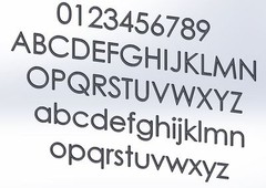 3 inch Modern House Address Numbers Letters, color choices