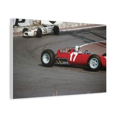 ART CANVAS PRINT-LORENZO BANDINI-RICHIE GINTHER 1965 F1 MONACO #019