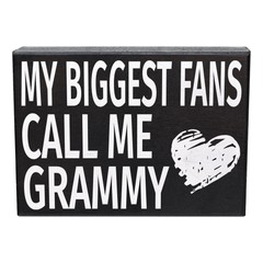 My Biggest Fans Call Me Grammy Wood Sign, Gifts for Grammy, Grammy Gift