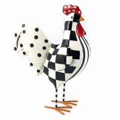 NEW Mackenzie-Childs Checkerdot Rooster – Large in Original Box