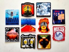 Alt 90s Bands Vinyl Sticker Pack Set 14 (10) Album Covers Nirvana Sublime RHCP +