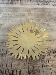 2020 gold plated ice flower bowl medium by Georg Jensen