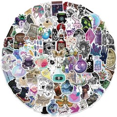 200pcs SPIRITUAL Stickers Pack, Crystal Potion Gothic Stickers, #050112139