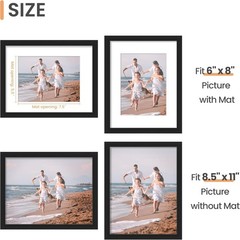 Timeless Black 8.5×11 Frame for Photos & Art – Perfect Gift for All Occasions
