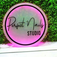 Custom LED Acrylic Neon Sign | Business Logo Wall Decor | Backlit Salon Decor