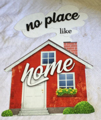 Redline Steel Sign, Hangs, Metal, No Place Like Home, Brand New