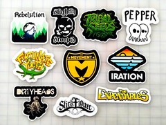 Modern Reggae Vinyl Sticker Lot (10 Pack) SET 1 ska punk stoner weed marijuana