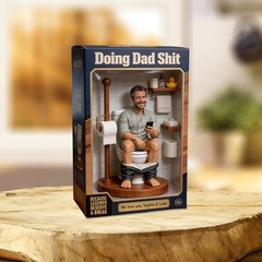 Custom Photo Funny Dad Toilet Acrylic Block Gag Gift Father’s Day