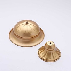 2 Gold 4 in Mini Compote VASES Wine Goblet Style Flower Pedestals Pots Events