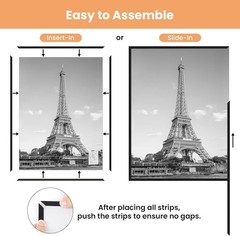11X17 Picture Frame Black 1 or 3 Pack 11 X 17 Frame for Horizontal Vertical Wall