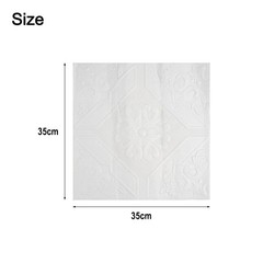 1/10pcs 3D Soft Foam Brick Texture Pattern Effect Wall Sticker Wall Decor 35cm