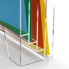Acrylic Desk File Mail Organizer Wall Mounted, 4-Tier Hanging File 4 Tier
