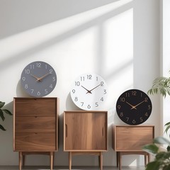 Wall Clock 8 Inch Black Battery Operated Silent Non Ticking Simple Minimalist…