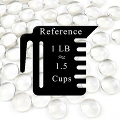 FANTIAN 1lb Clear Glass Beads for Vases, 100 Pcs 1 Pound,